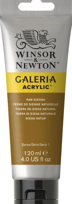 Farba akrylowa Galeria - Winsor & Newton - Raw Sienna, 120 ml