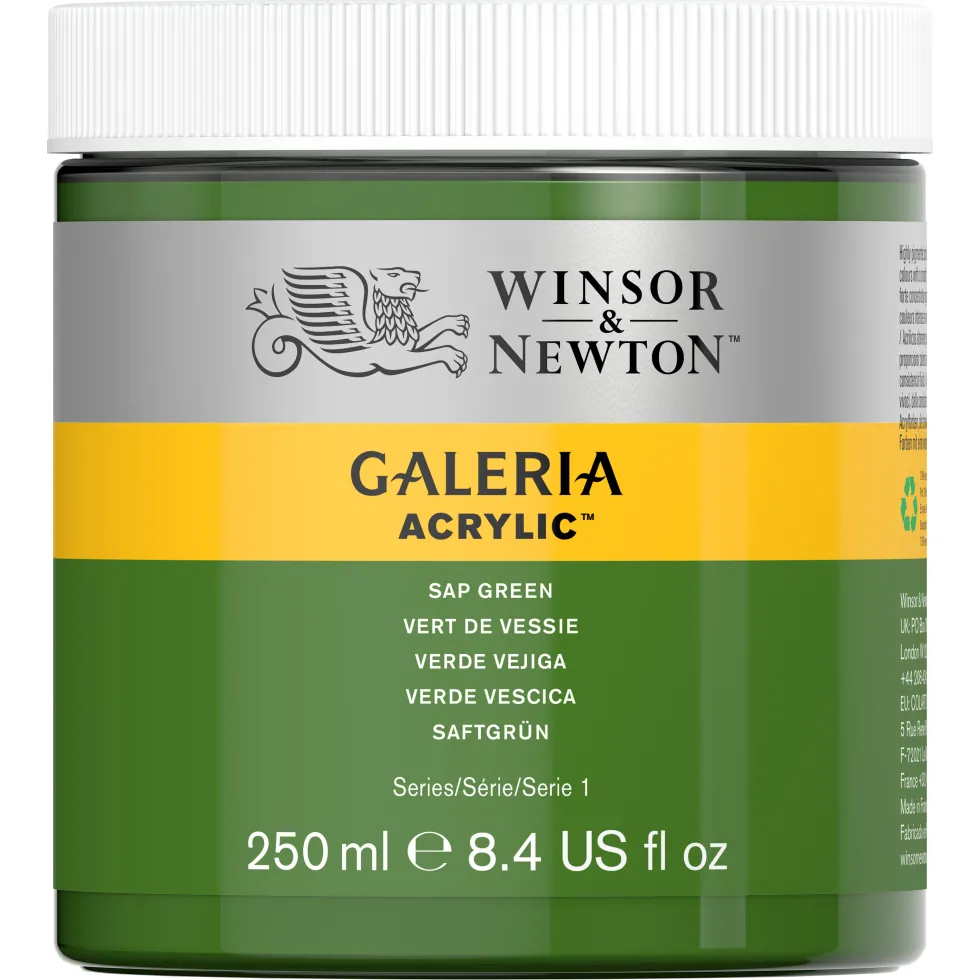 Farba akrylowa Galeria - Winsor & Newton - 599 Sap Green 250 ml