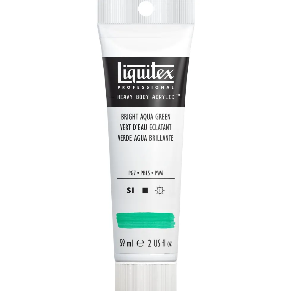 Farba akrylowa Heavy Body - Liquitex - Bright Aqua Green, 59 ml