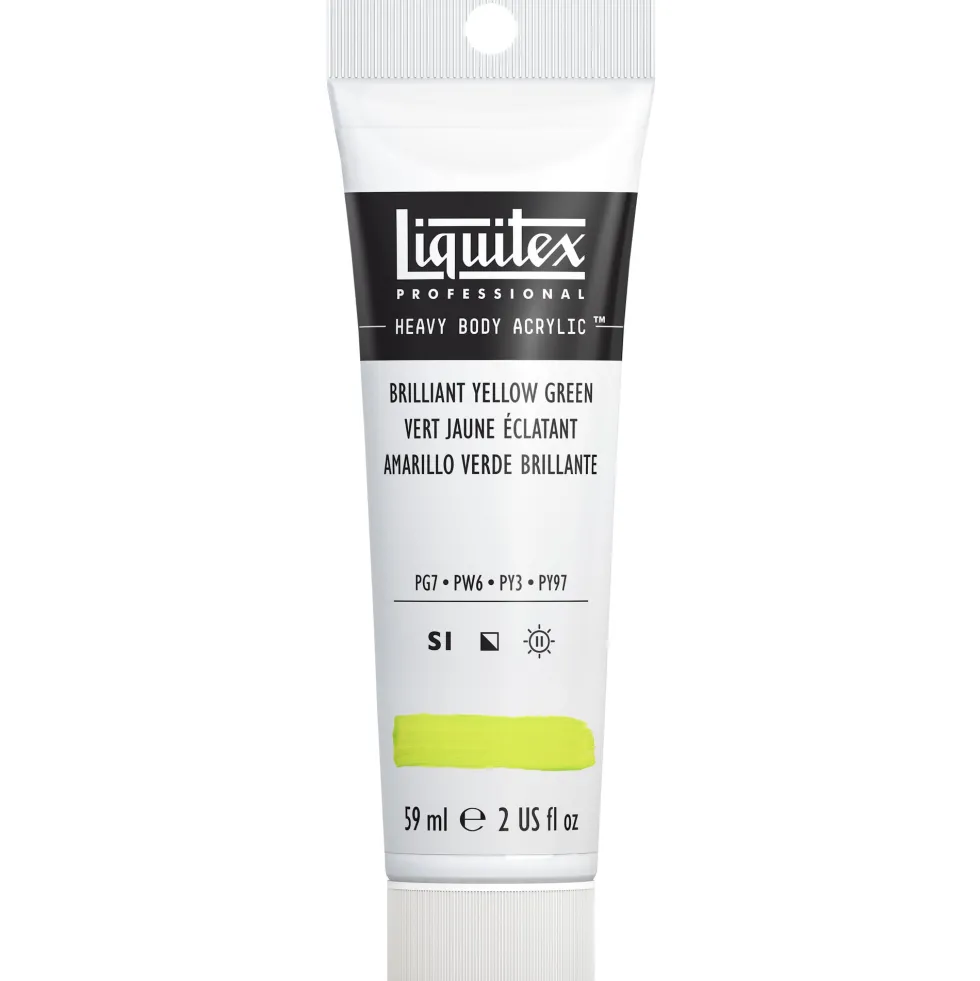 Farba akrylowa Heavy Body - Liquitex - Brilliant Yellow Green, 59 ml