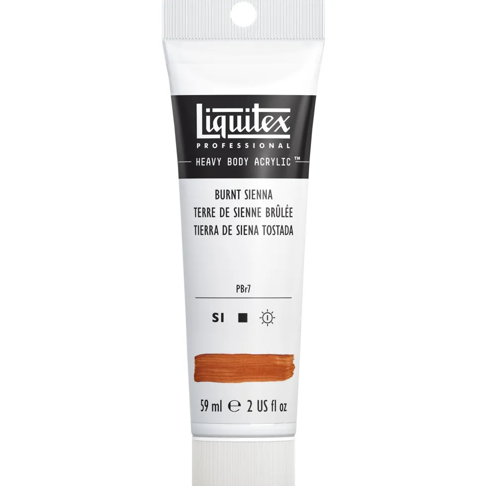 Farba akrylowa Heavy Body - Liquitex - Burnt Sienna, 59 ml