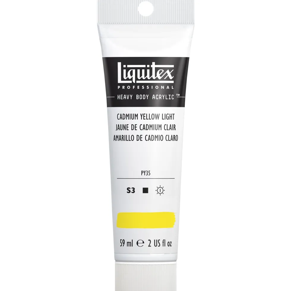 Farba akrylowa Heavy Body - Liquitex - Cadmium Yellow Light, 59 ml