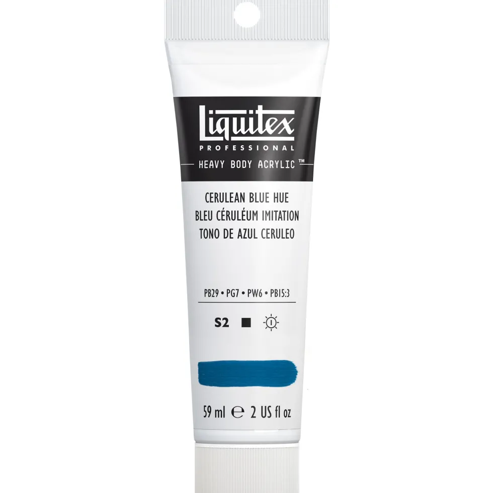 Farba akrylowa Heavy Body - Liquitex - Cerulean Blue Hue, 59 ml