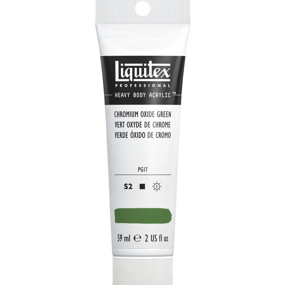 Farba akrylowa Heavy Body - Liquitex - Chromium Oxide Green, 59 ml