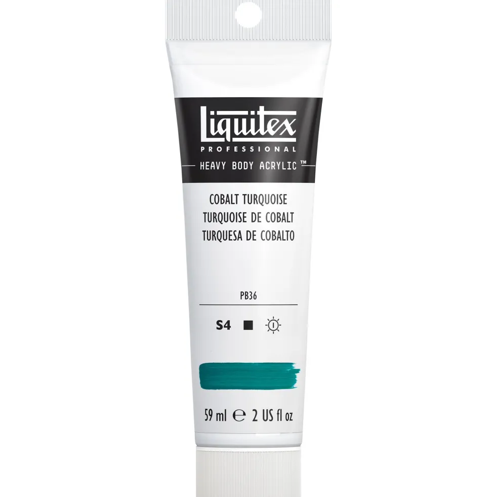 Farba akrylowa Heavy Body - Liquitex - Cobalt Turquoise, 59 ml