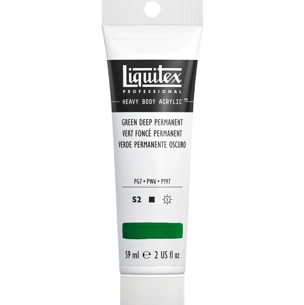 Farba akrylowa Heavy Body - Liquitex - Green Deep Permanent, 59 ml