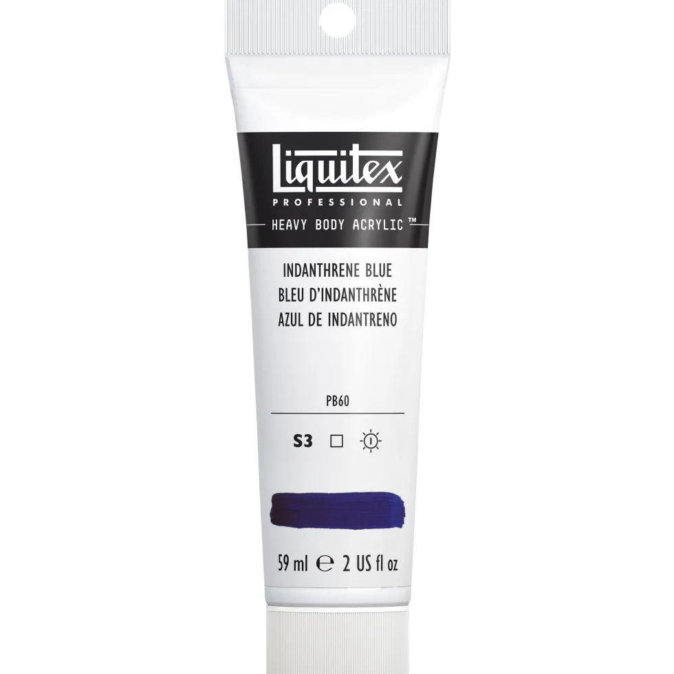Farba akrylowa Heavy Body - Liquitex - Indanthrene Blue, 59 ml