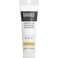 Farba akrylowa Heavy Body - Liquitex - Iridescent Rich Gold, 59 ml
