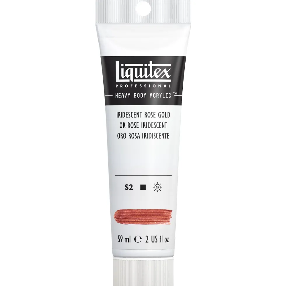 Farba akrylowa Heavy Body - Liquitex - Iridescent Rose Gold, 59 ml
