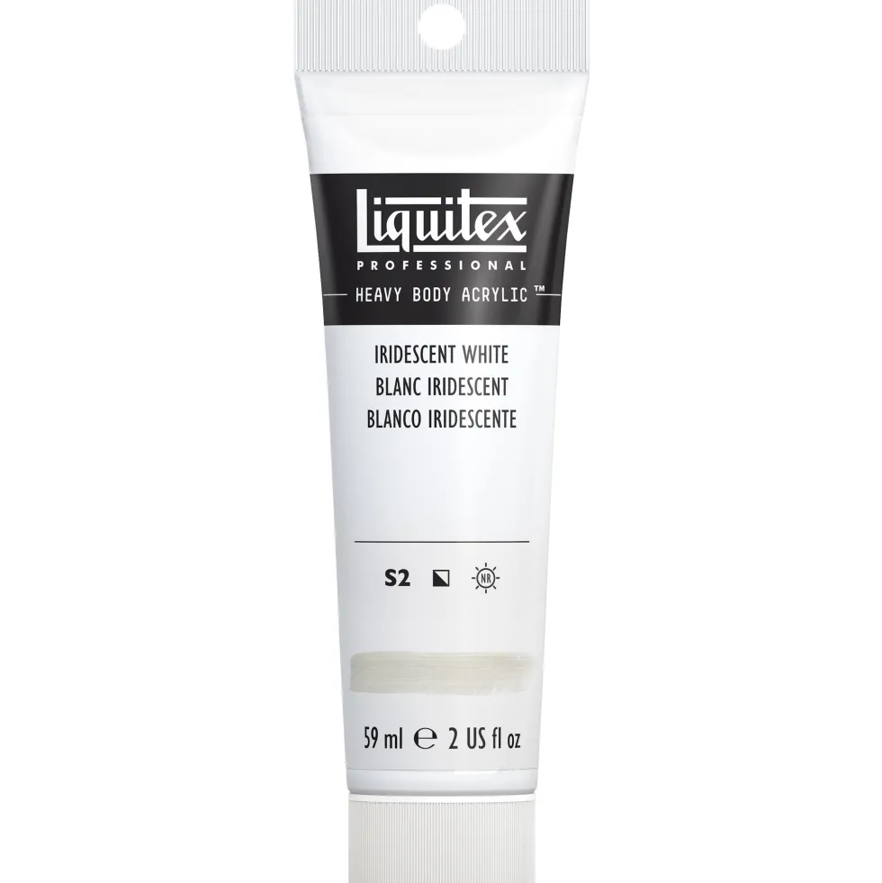 Farba akrylowa Heavy Body - Liquitex - Iridescent White, 59 ml