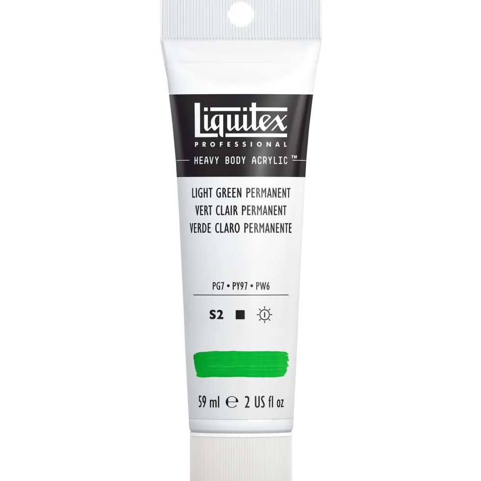Farba akrylowa Heavy Body - Liquitex - Light Green Permanent, 59 ml