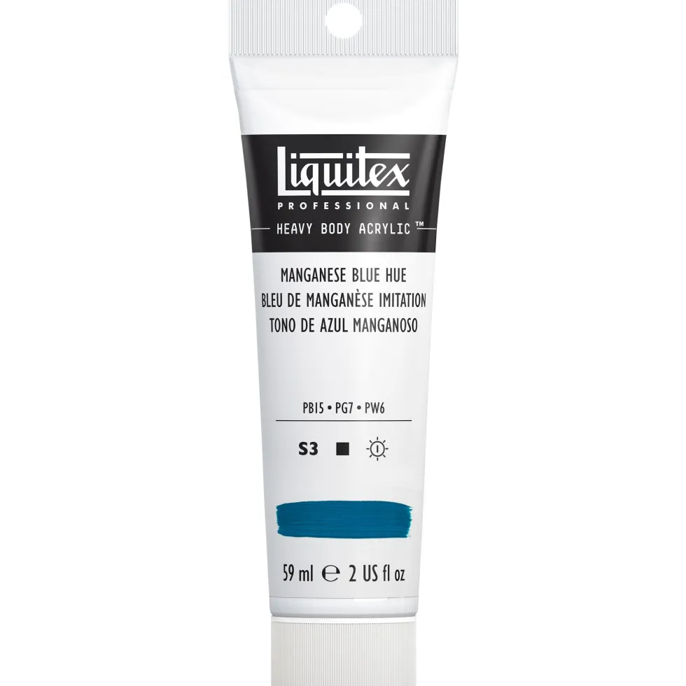 Farba akrylowa Heavy Body - Liquitex - Manganese Blue Hue, 59 ml
