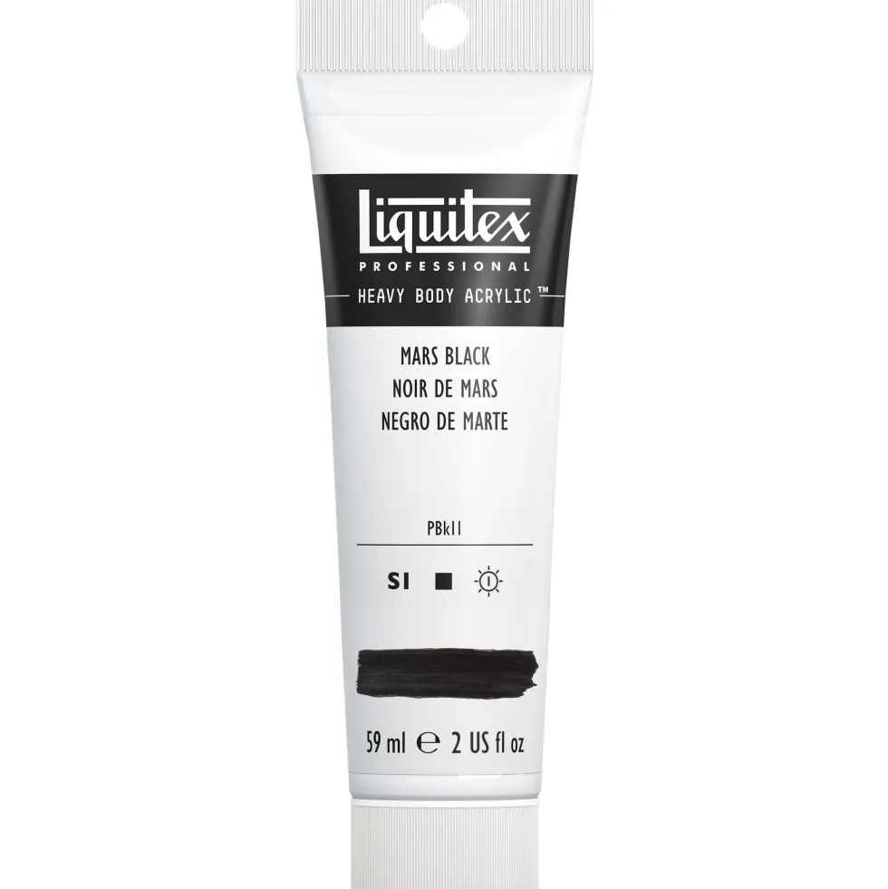 Farba akrylowa Heavy Body - Liquitex - Mars Black, 59 ml