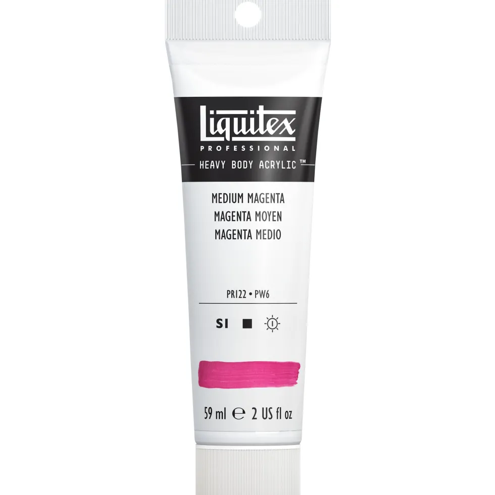 Farba akrylowa Heavy Body - Liquitex - Medium Magenta, 59 ml