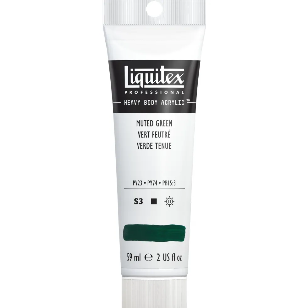 Farba akrylowa Heavy Body - Liquitex - Muted Green, 59 ml