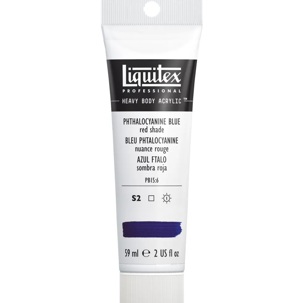 Farba akrylowa Heavy Body - Liquitex - Phthalocyanine Blue Red Shade, 59 ml