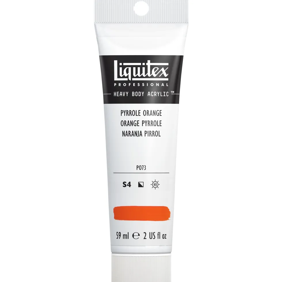 Farba akrylowa Heavy Body - Liquitex - Pyrrole Orange, 59 ml