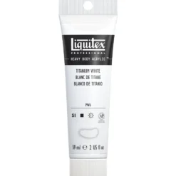 Farba akrylowa Heavy Body - Liquitex - Titanium White, 59 ml