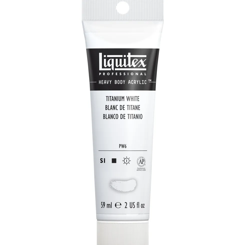 Farba akrylowa Heavy Body - Liquitex - Titanium White, 59 ml