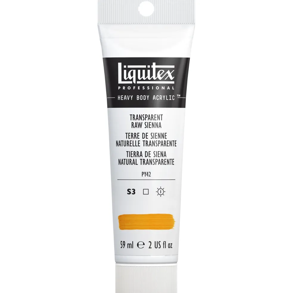 Farba akrylowa Heavy Body - Liquitex - Transparent Raw Sienna, 59 ml