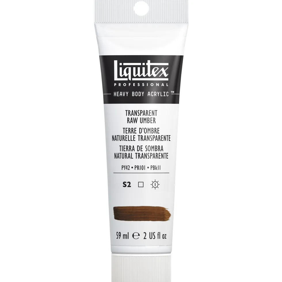 Farba akrylowa Heavy Body - Liquitex - Transparent Raw Umber, 59 ml