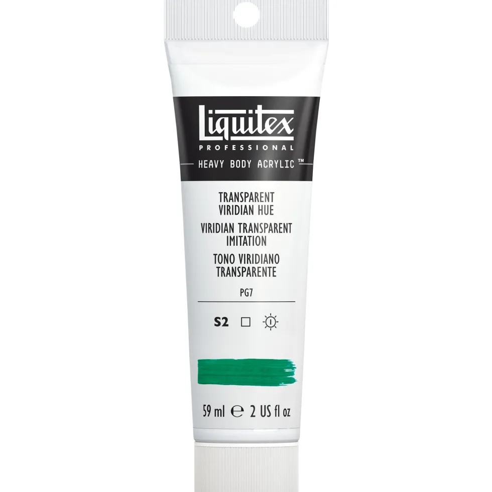 Farba akrylowa Heavy Body - Liquitex - Transparent Viridian Hue, 59 ml