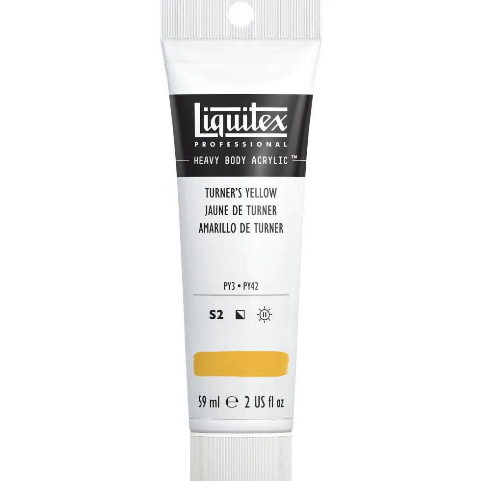 Farba akrylowa Heavy Body - Liquitex - Turner Yellow, 59 ml