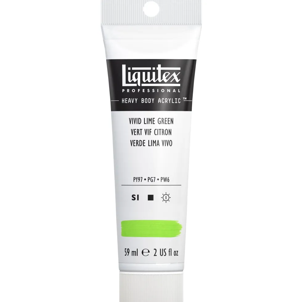 Farba akrylowa Heavy Body - Liquitex - Vivid Lime Green, 59 ml
