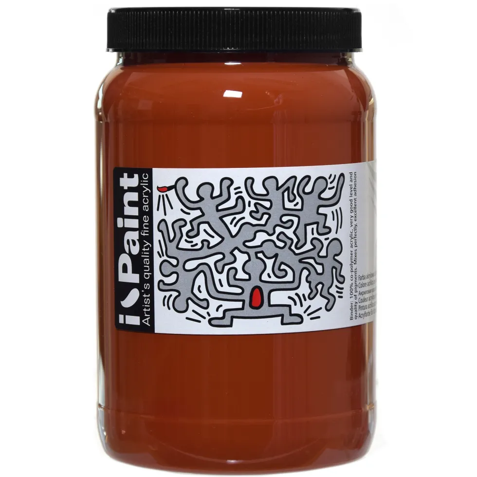 Farba akrylowa I-Paint - Renesans - 13, burnt sienna, 500 ml