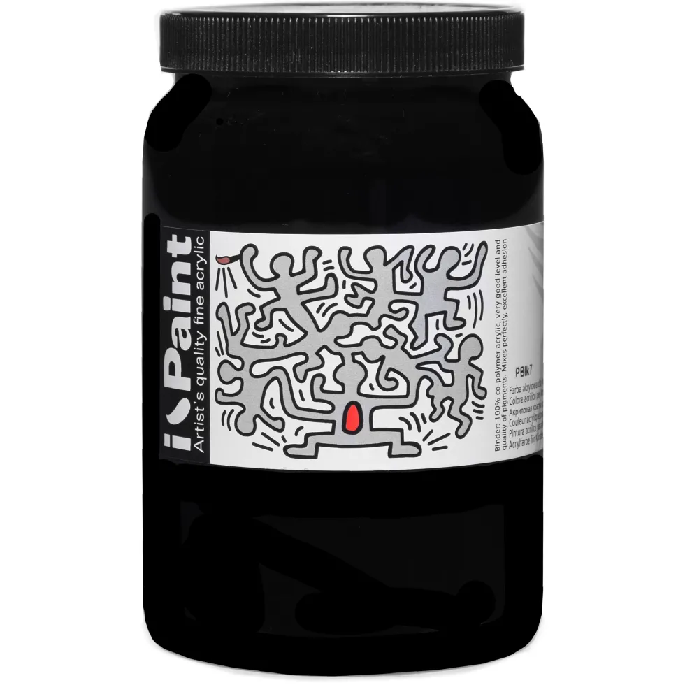 Farba akrylowa I-Paint - Renesans - 18, carbon black, 500 ml