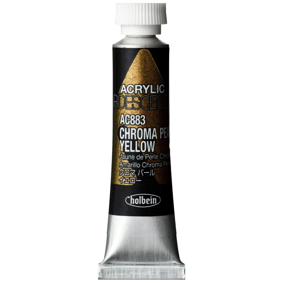 Farba akrylowa Iridescence Acrylic - Holbein - 883, Chroma Pearl Yellow, 5 ml