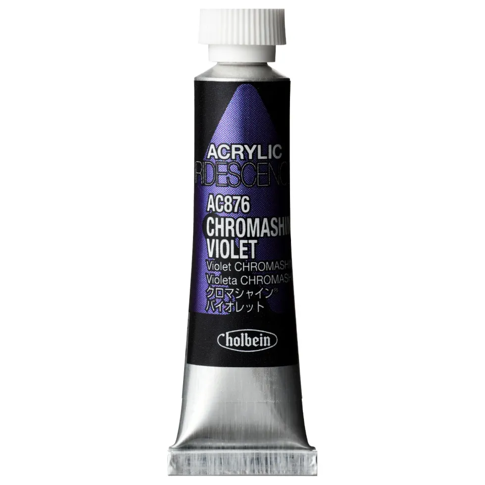 Farba akrylowa Iridescence Acrylic - Holbein - 876, Chromashine Violet, 5 ml