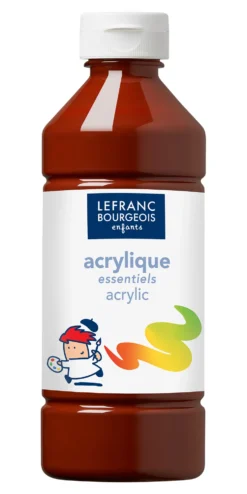 Farba akrylowa - Lefranc & Bourgeois - brązowa, 500 ml