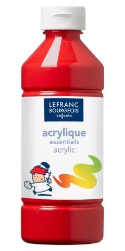 Farba akrylowa - Lefranc & Bourgeois - czerwona, 500 ml