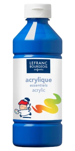 Farba akrylowa - Lefranc & Bourgeois - niebieska, 500 ml