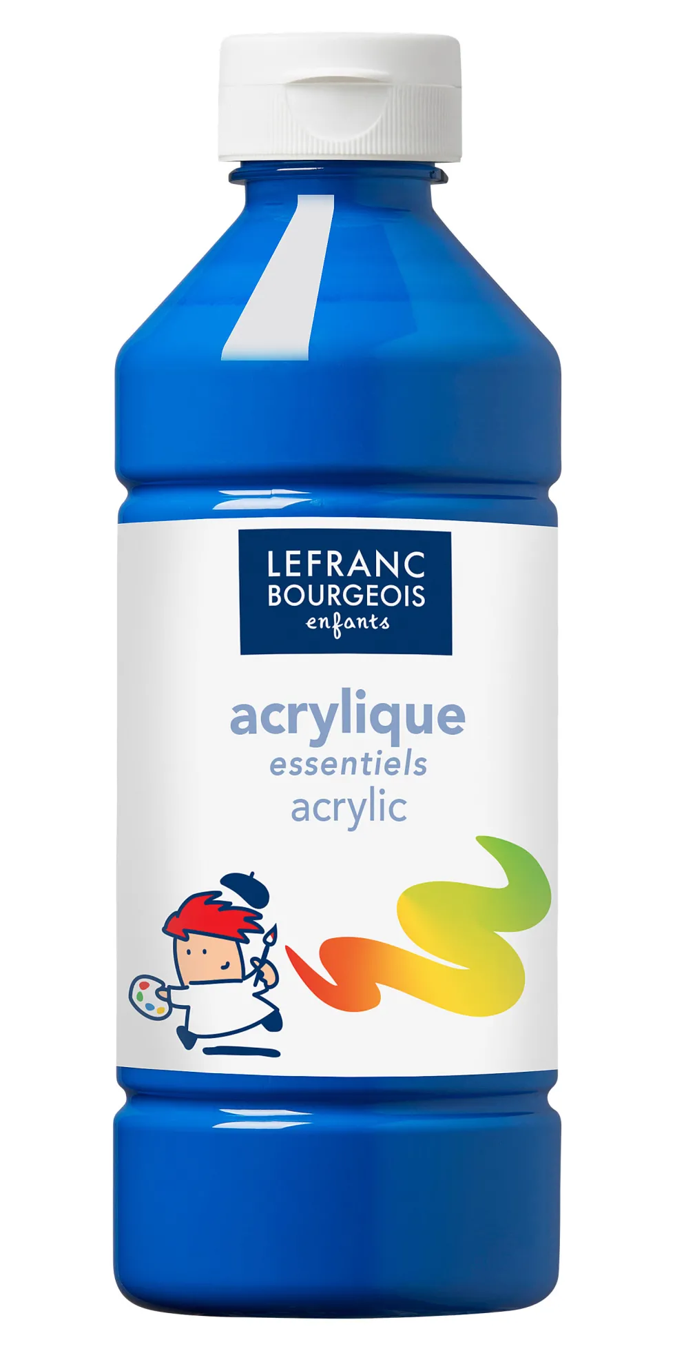 Farba akrylowa - Lefranc & Bourgeois - niebieska, 500 ml