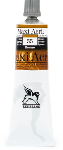 Farba akrylowa Maxi Acril - Renesans - 55, bronze, 60 ml