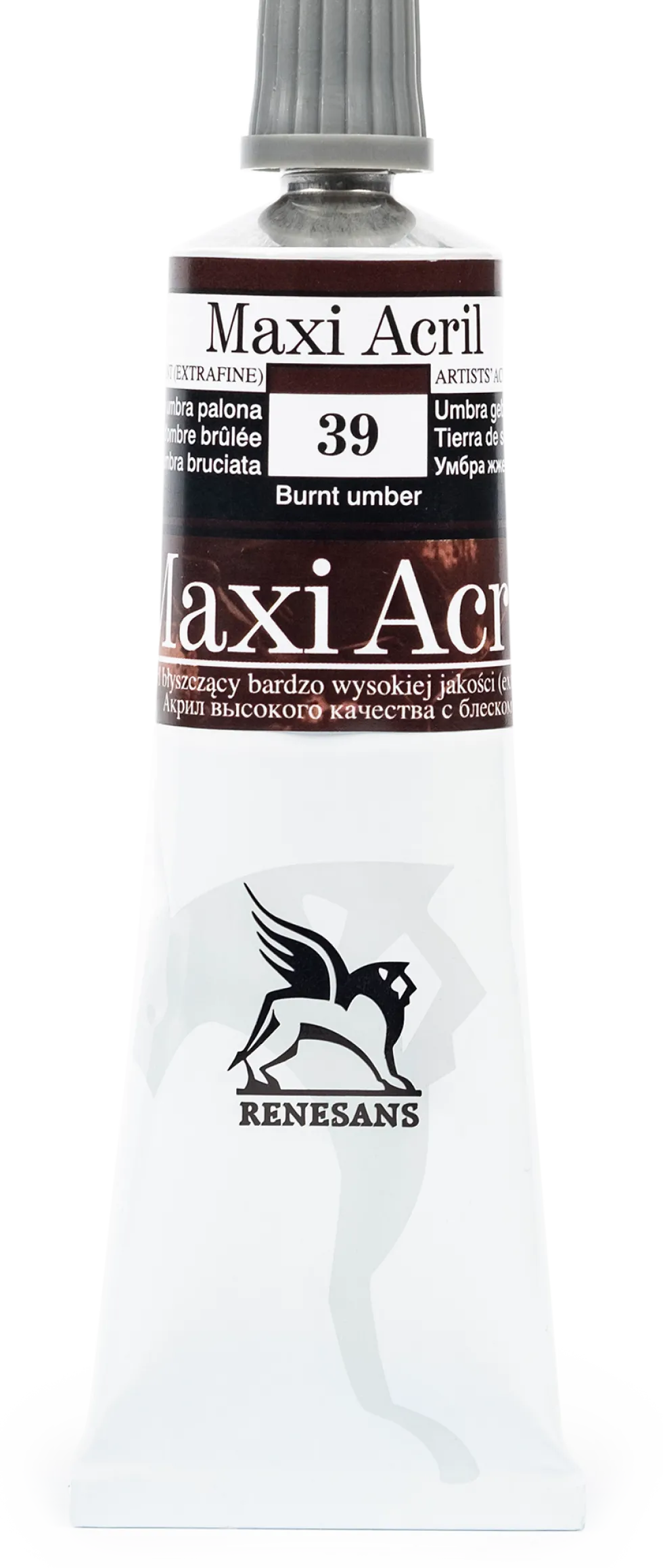 Farba akrylowa Maxi Acril - Renesans - 39, burnt umber, 60 ml
