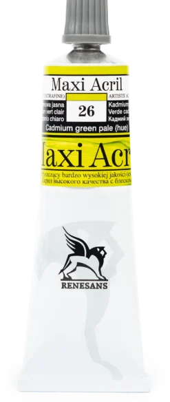 Farba akrylowa Maxi Acril - Renesans - 26, cadmium green pale hue, 60 ml