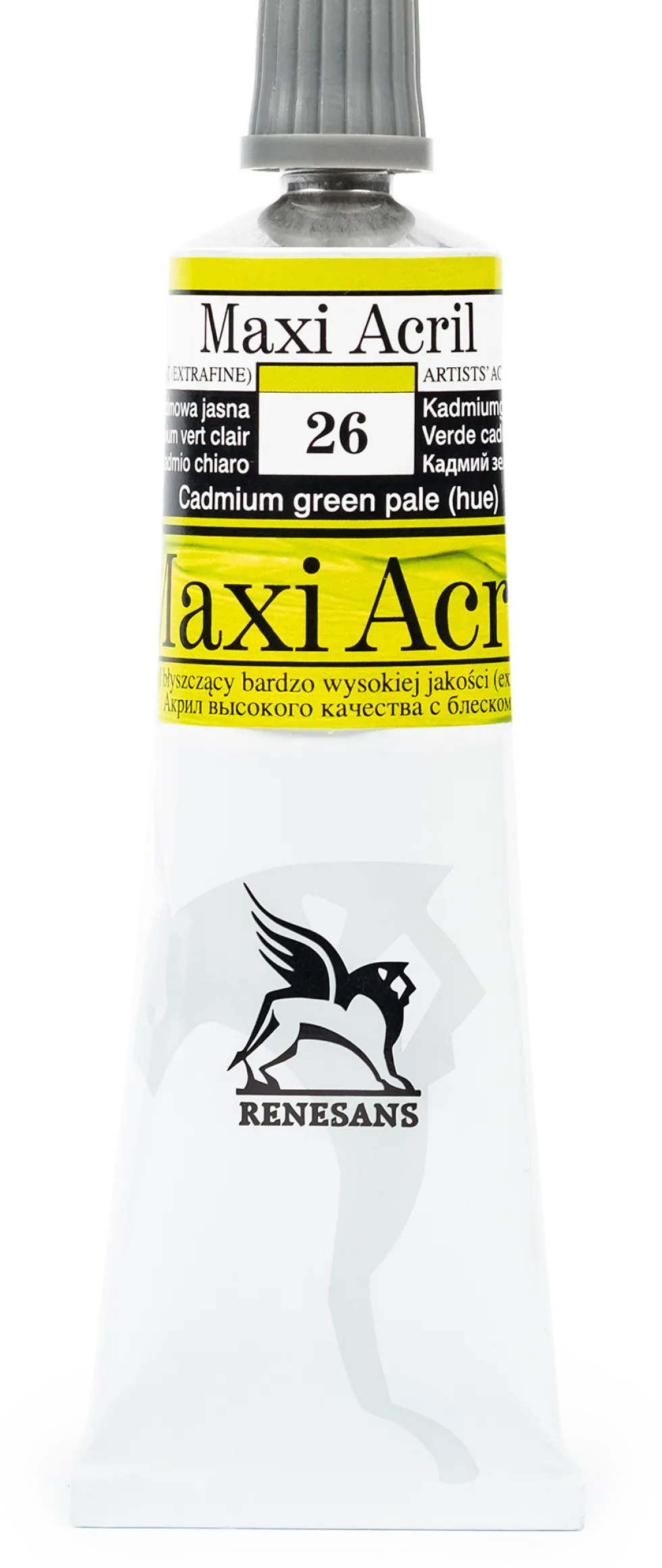 Farba akrylowa Maxi Acril - Renesans - 26, cadmium green pale hue, 60 ml