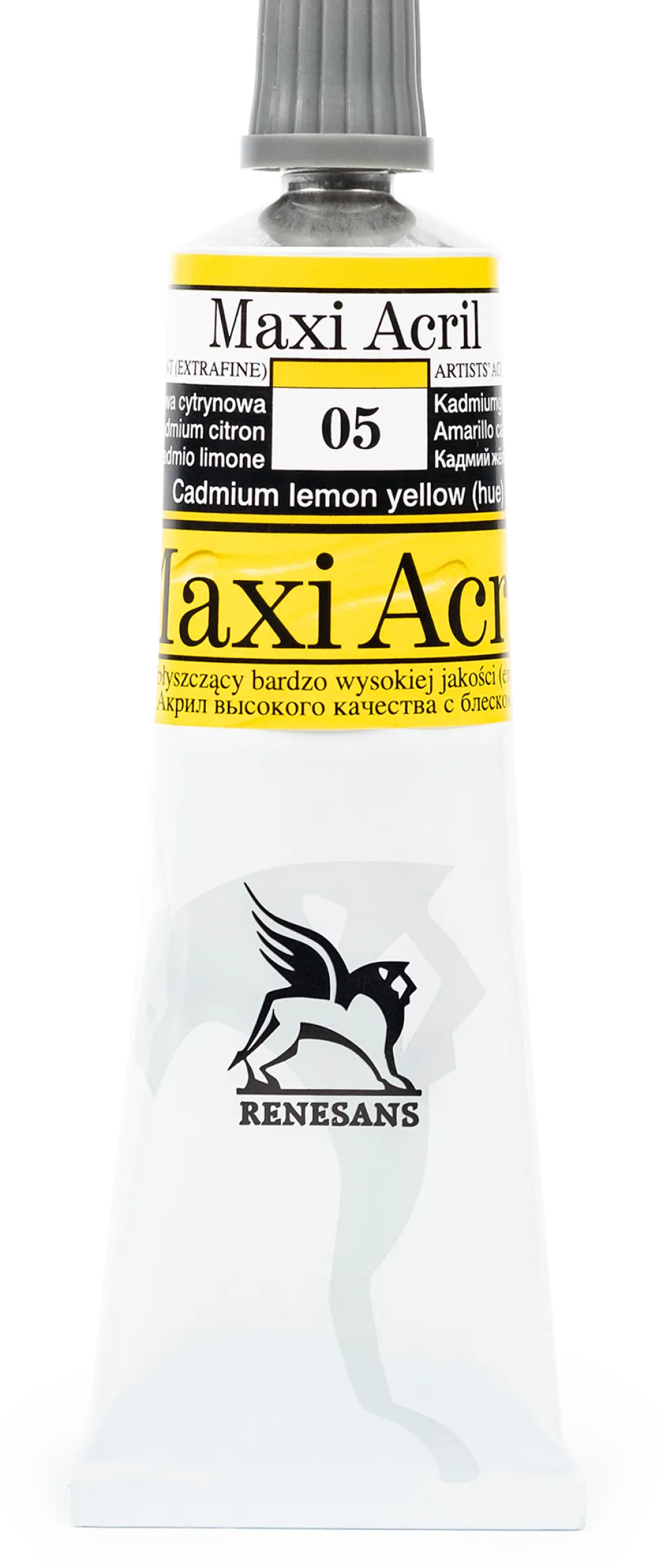 Farba akrylowa Maxi Acril - Renesans - 05, cadmium lemon yellow hue, 60 ml