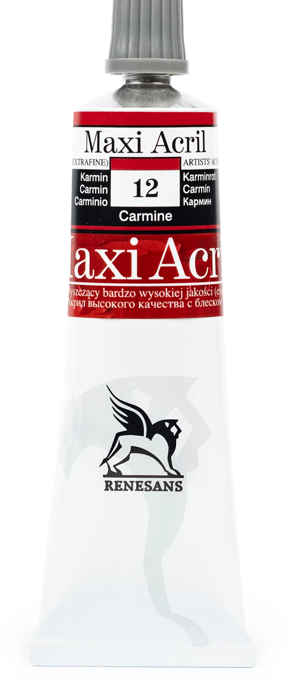 Farba akrylowa Maxi Acril - Renesans - 12, carmine, 60 ml