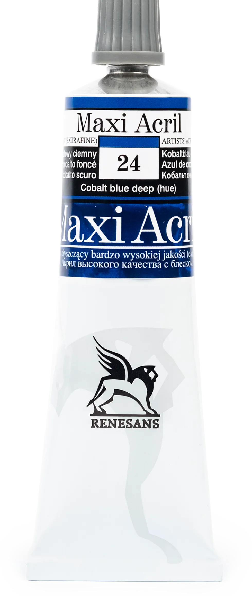 Farba akrylowa Maxi Acril - Renesans - 24, cobalt blue deep hue, 60 ml