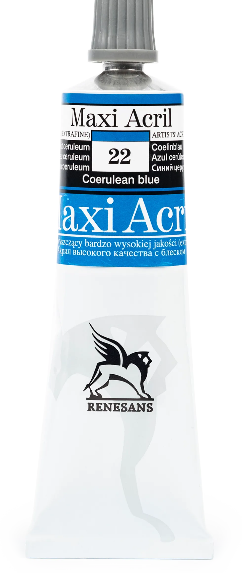 Farba akrylowa Maxi Acril - Renesans - 22, coeruleum blue, 60 ml