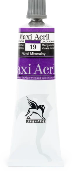 Farba akrylowa Maxi Acril - Renesans - fiolet mineralny, 60 ml