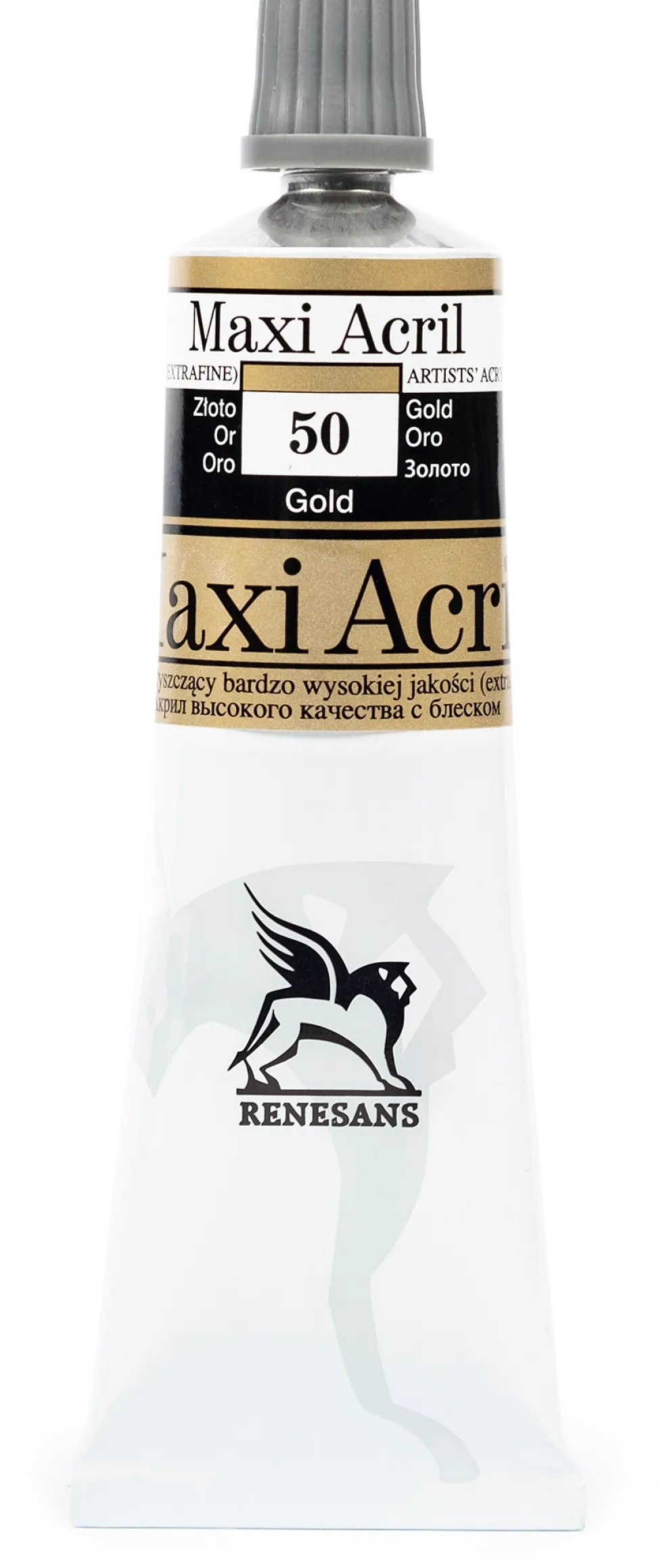 Farba akrylowa Maxi Acril - Renesans - 50, gold, 60 ml