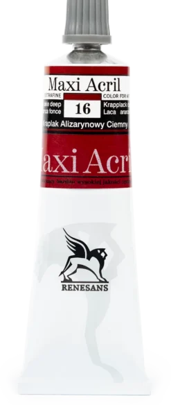 Farba akrylowa Maxi Acril - Renesans - 16, madder lake deep, 60 ml