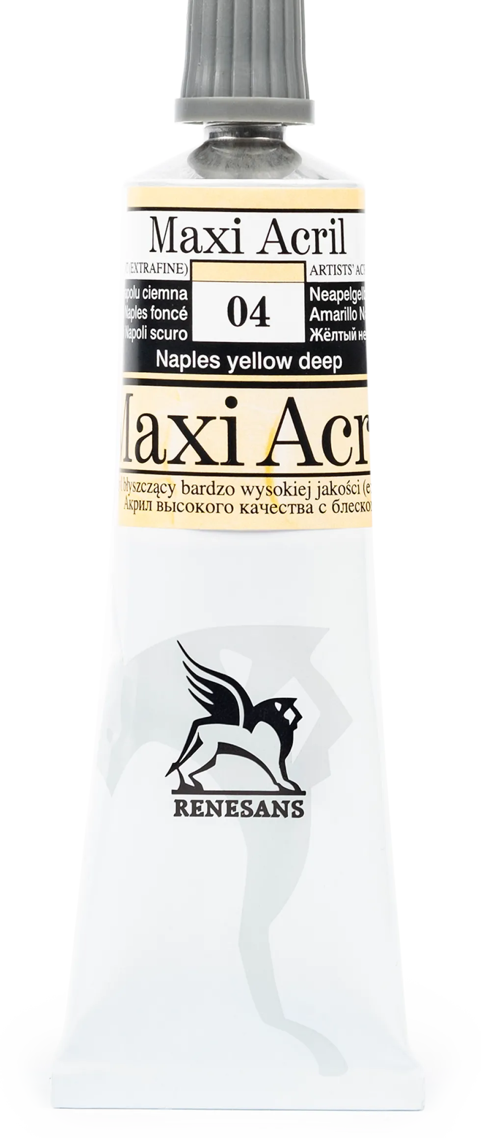 Farba akrylowa Maxi Acril - Renesans - 04, Naples yellow deep, 60 ml