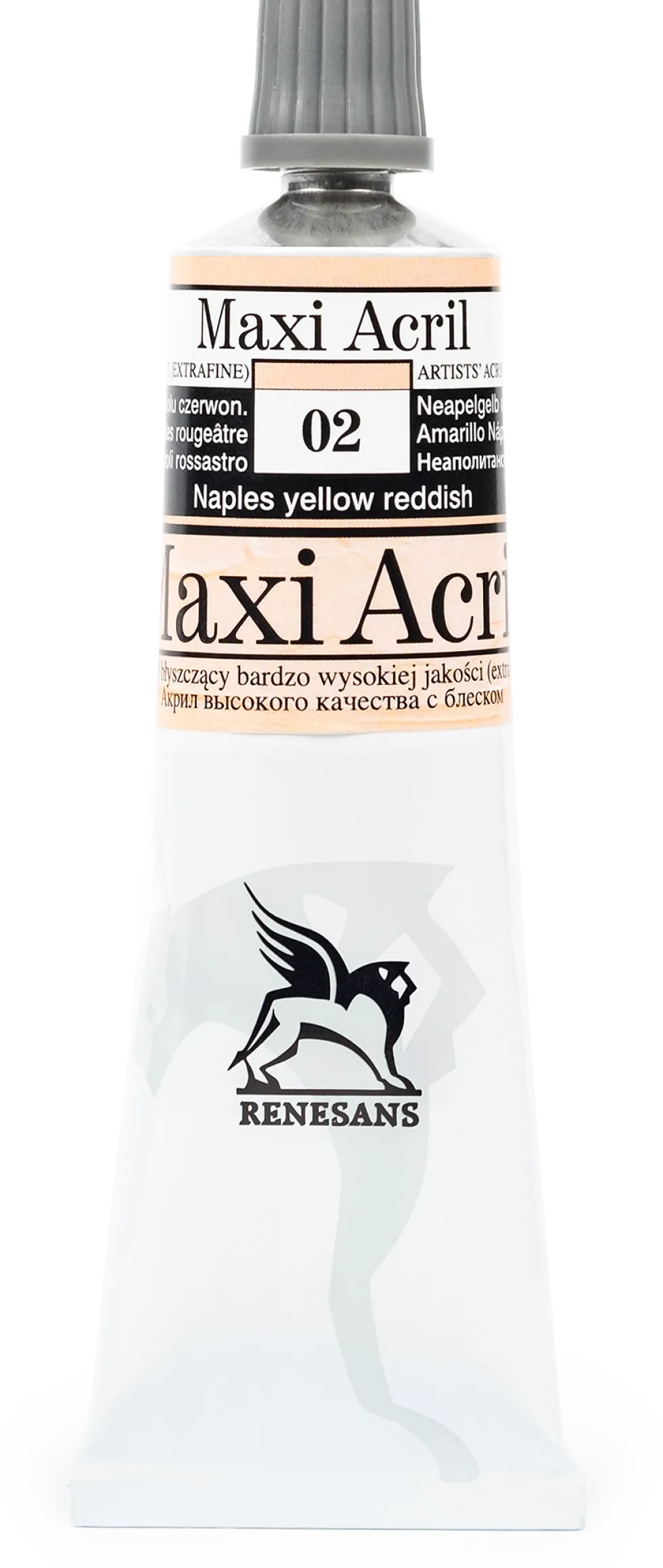Farba akrylowa Maxi Acril - Renesans - 02, Naples yellow reddish, 60 ml