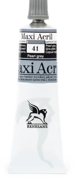 Farba akrylowa Maxi Acril - Renesans - 41, pearl grey, 60 ml